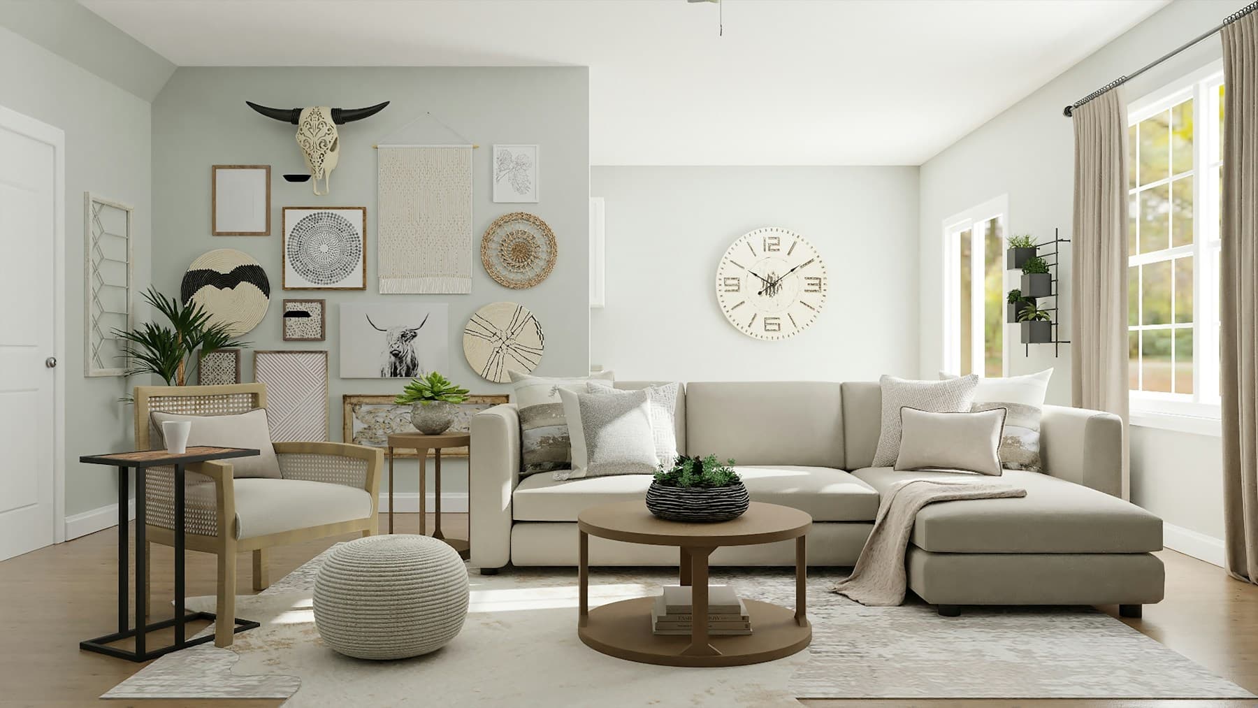 Intérieur contemporain — surfaces et matières covering.